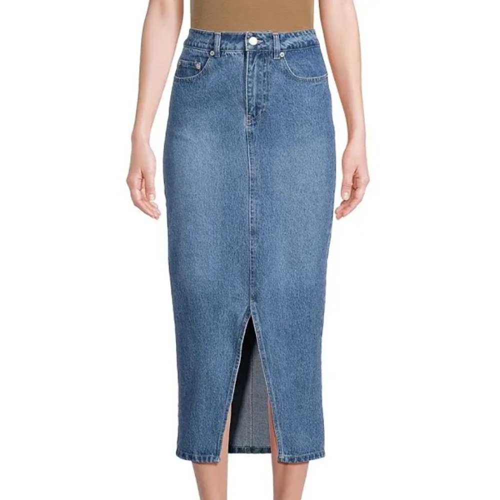 Lea & Viola Denim Midi Skirt